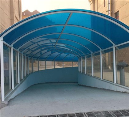 Anti-UV tekis shisha tolali panel
